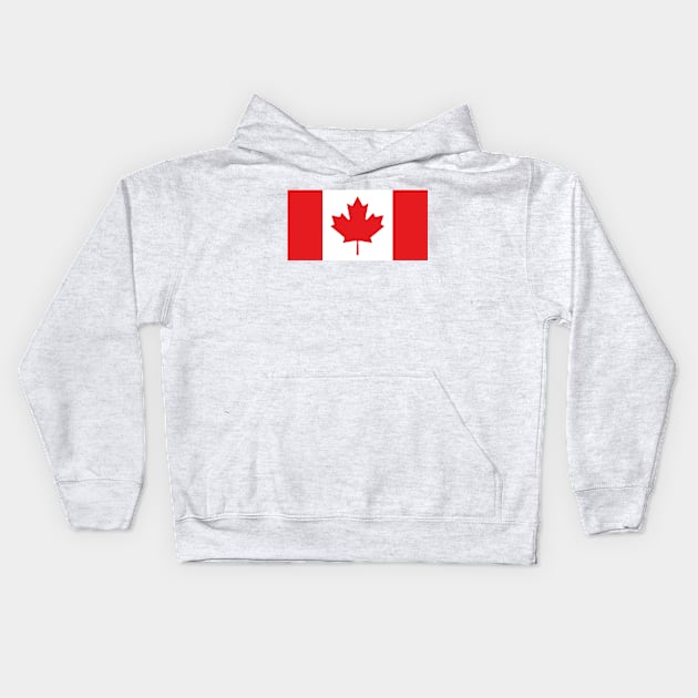 Canada Flag Kids Hoodie by DiegoCarvalho